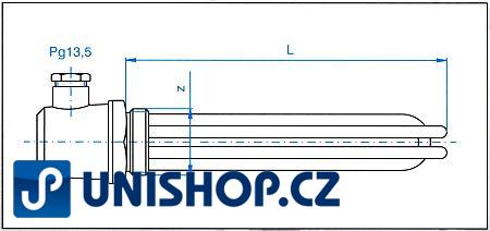 1,5 kW topné těleso 1 500W/230V~