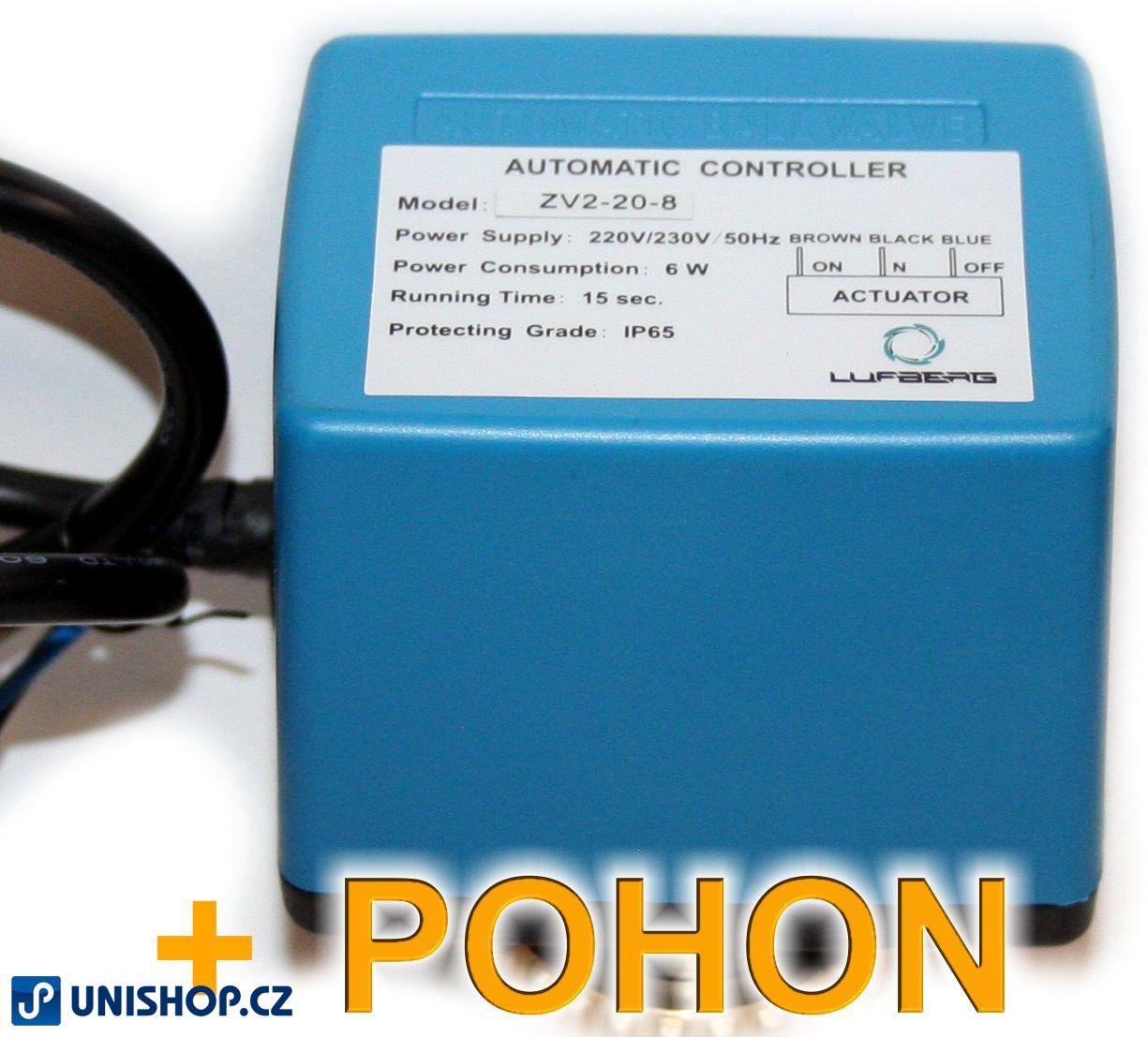 Zónový ventil Lufberg ZV 3A-25-13 230V se servopohonem trojcestný ventil 230 V