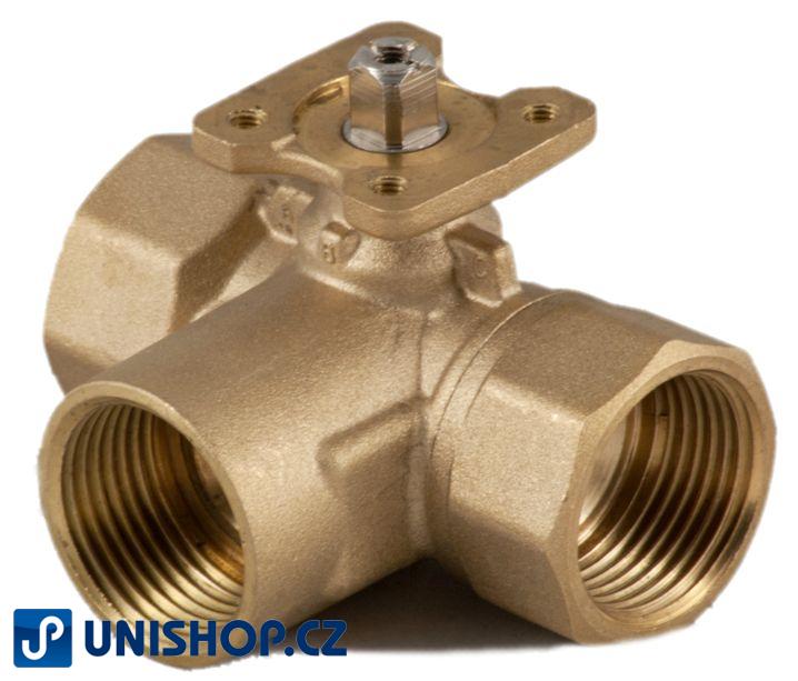 BV-3-40-25; Trojcestný zónový regulační kulový ventil tělo  G1 1/2" - mosaz