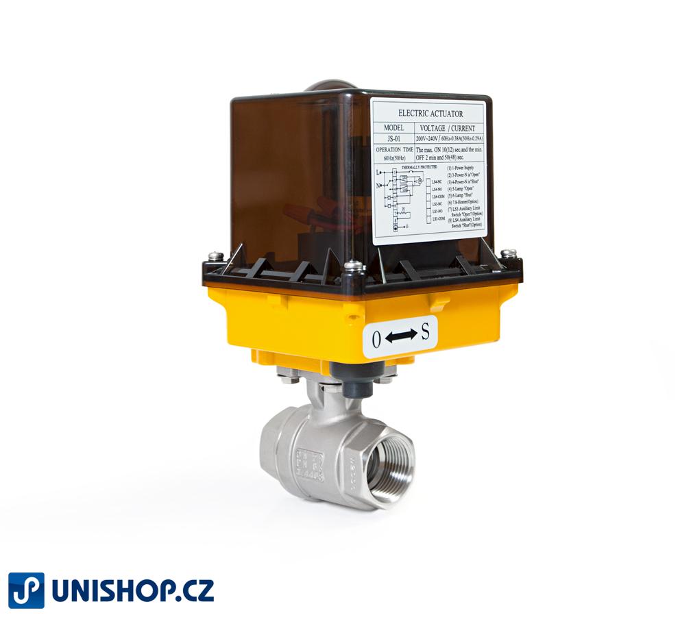 JS_01 servo-ventil s kul. ventilem G 6/4", 24V AC/DC