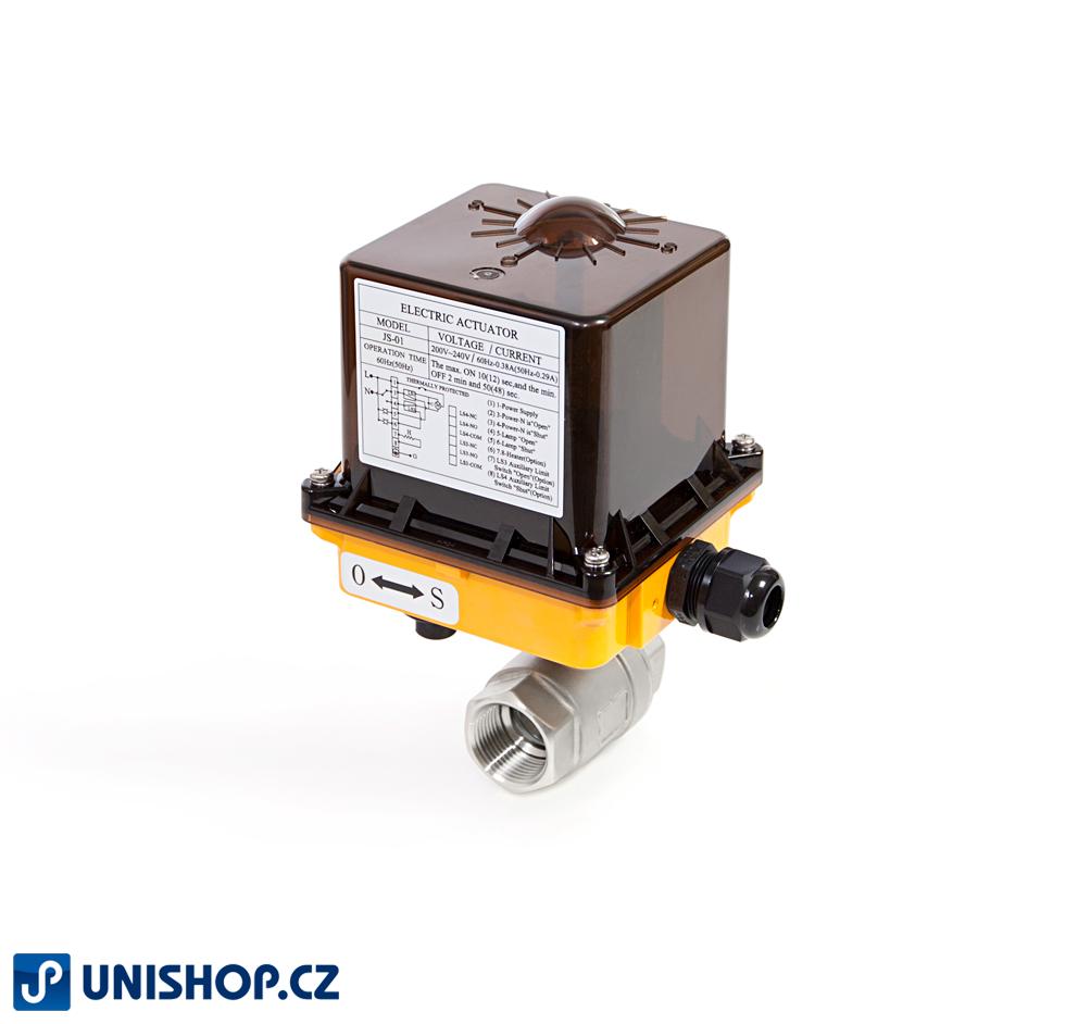 JS_01 servo-ventil s kul. ventilem G 3", 24V AC/DC