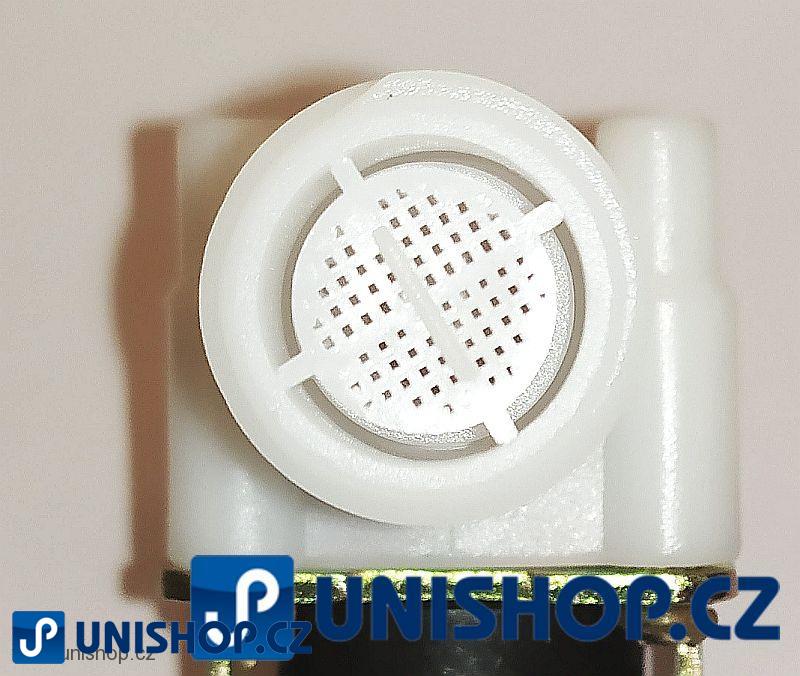 Elektromagnetický ventil 12V na vodu plastový, příruby G3/4", NC