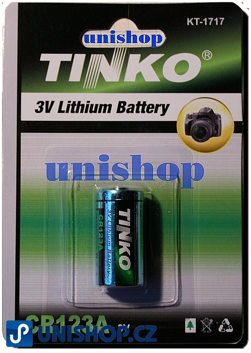 Baterie TINKO CR123 -  3V lithiová