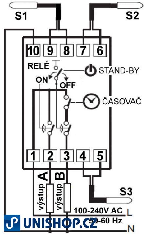 Termostat pro solární panely Euroster TC 813BOX