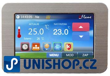 Pokojový termostat s barevným dotykovým displejem Flame Touch
