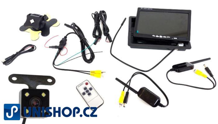 Bezdrátová couvací kamera s monitorem LCD 7"