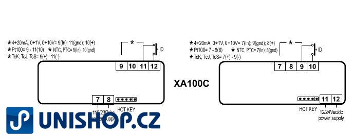 Dixell XA100C 5C0TU - Digitální ukazatel teploty