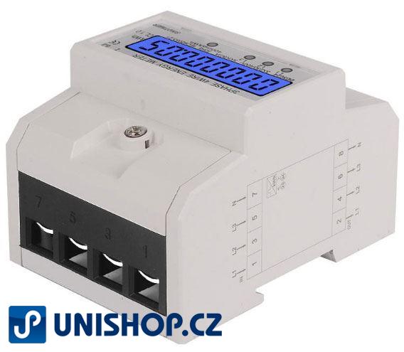 Elektroměr DDS024 3 fázový digitální na DIN lištu