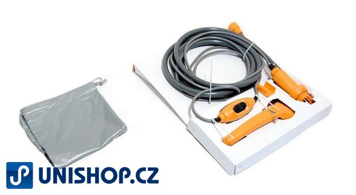 Přenosná sprcha s vypínačem a čerpadlem 12V do autozapalovače