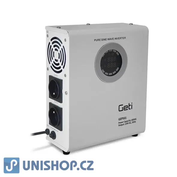 Zdroj záložní GETI GEP501 sinus 500W nástěnný