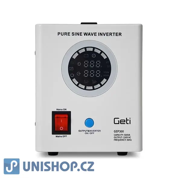 Zdroj záložní GETI   sinus 300W