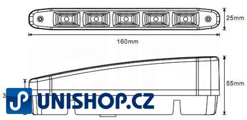 Světla pro denní svícení DRL16-1W 5xLED 12/24V
