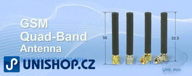 GSM malá úhlová anténa bílá, 90 st. 