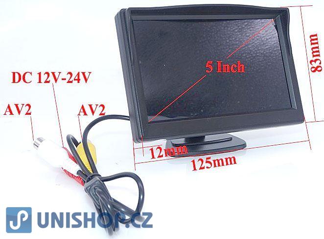 LCD color monitor TFT 5"