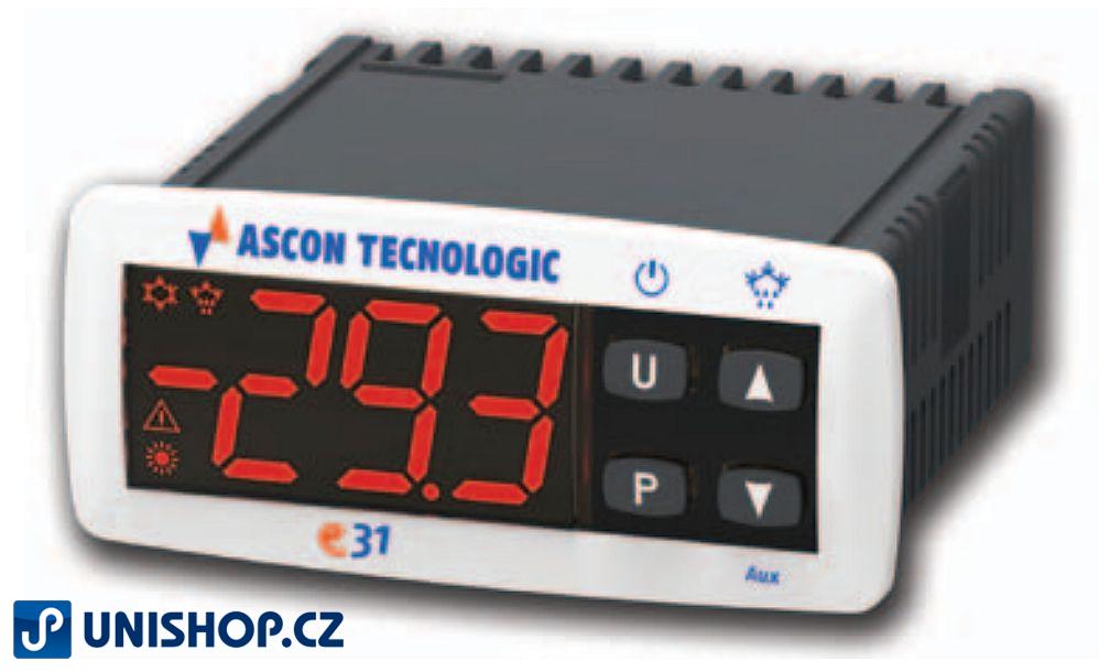 Digitální panelový termostat Tecnologic E31 DRBVVIW-E s napájením 230V