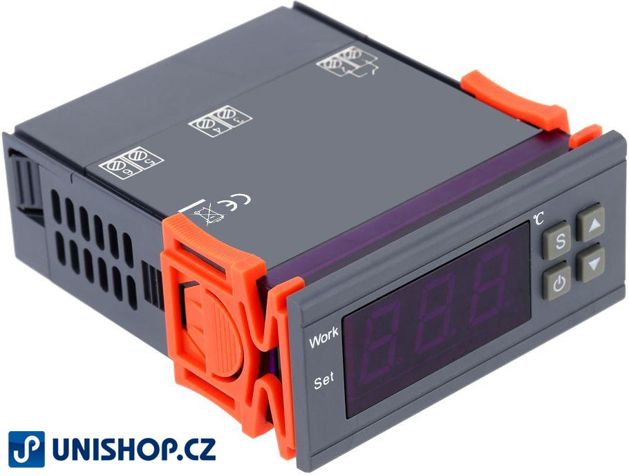 Jednoduchý digitální panelový termostat  MH1210 W s napájením 230V