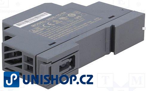 Spínaný zdroj MEAN WELL HDR-15-24 na DIN