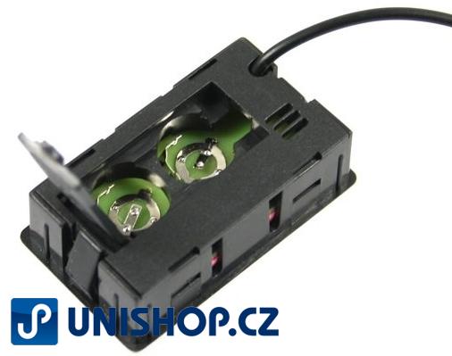 TPM-10 LCD Digitální ukazatel teploty se sondou - teploměr bílý