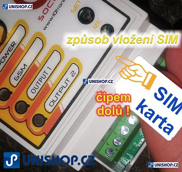 AKCE IQSD GSML DIN  GSM modul na DIN lištu /3571/ včetně SIM