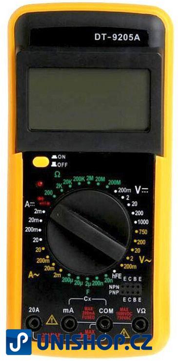 Digitální multimetr DT9205A
