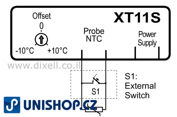 Teploměr DIXELL XT11S-520 Digitální ukazatel teploty LED