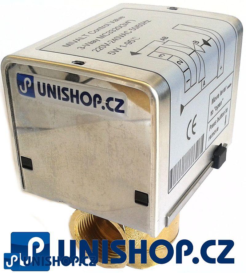 Zónový ventil  1" UNISHOP MC3325 230V, DN25, trojcestný