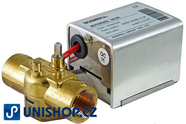 Zónový ventil se zpětnou pružinou 1/2" UNISHOP MC7315 230V, DN15, dvoucestný