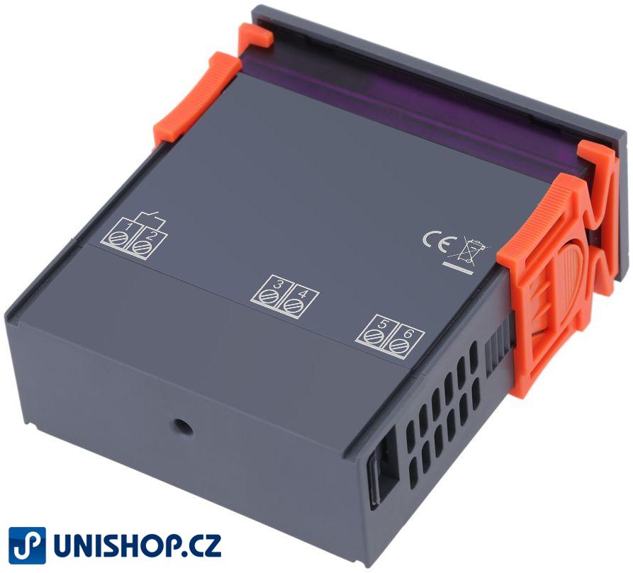 Jednoduchý digitální panelový termostat  MH1210 W s napájením 230V