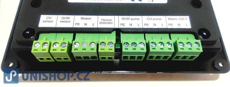 Termostat Euroster 11WBZ pro kotle na tuhá paliva s ohřevem TUV