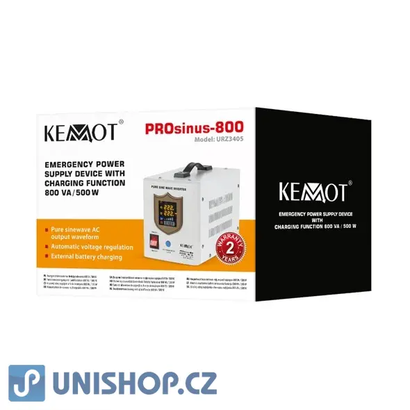 Zdroj záložní KEMOT PROsinus-800 500W 12V White
