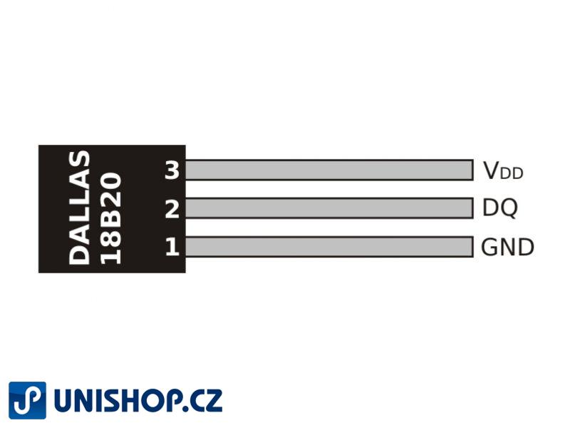 Teplotní čidlo DS18B20+ 