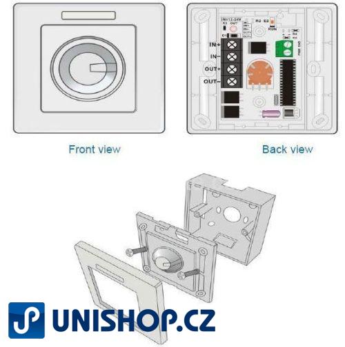 Ovladač 12V/8A pro LED pásky, 1kanálový, IR D.O.