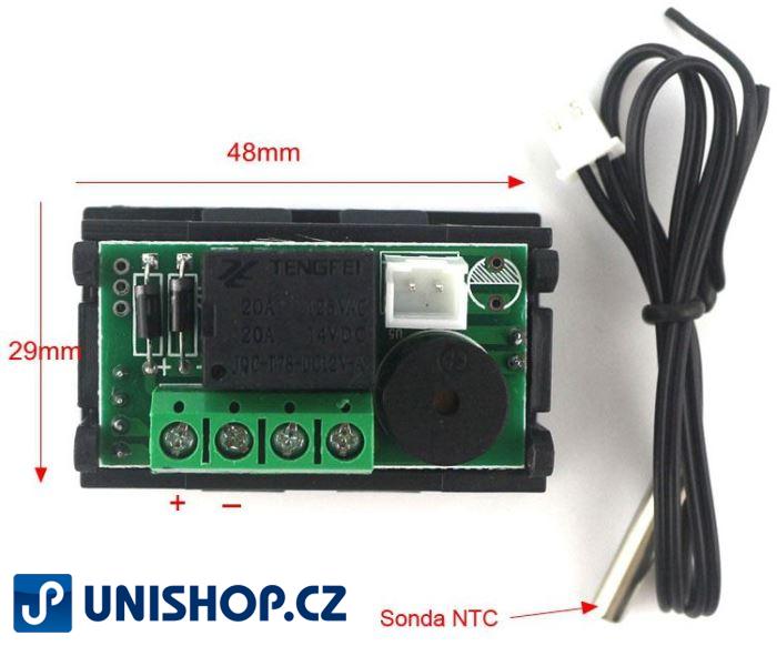 Digitální termostat W1209WK, -50 až 110°C