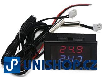 Digitální teploměr duální se dvěma sondami