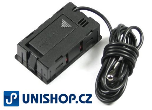 Teploměr TPM-10 LCD Digitální ukazatel teploty se sondou - teploměr černý