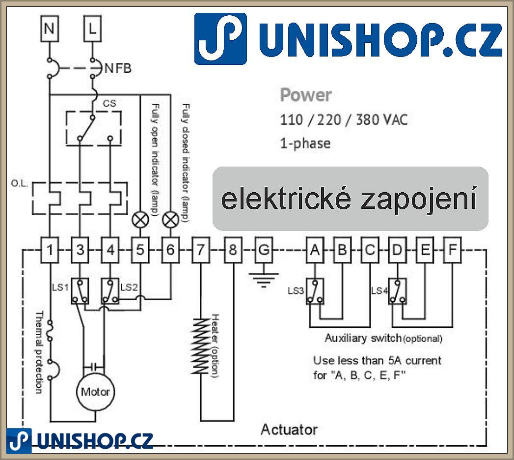 JS_01 servo-ventil s kul. ventilem G 3/4", 24V