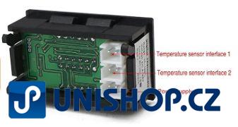 Digitální teploměr duální se dvěma sondami