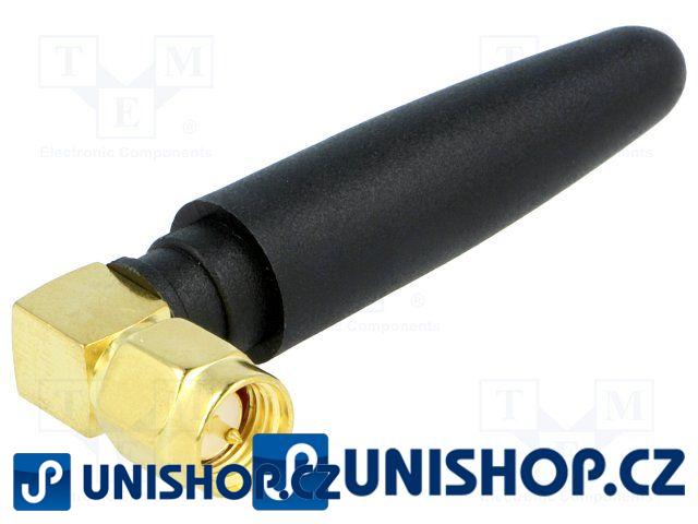 GSM malá úhlová anténa černá, 90 st. 