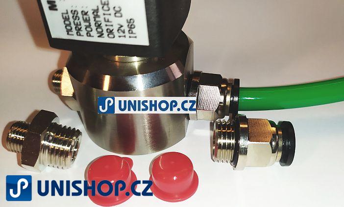 MP 23-SS08, NC, G1/4", 12V DC, - Elektromagnetický ventil