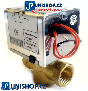Elektro ventil se zpětnou pružinou 1" UNISHOP MC7325 230V, DN25, dvoucest. G1