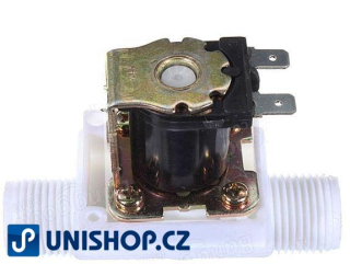 Elektromagnetický ventil 230V na vodu plastový, příruby G 3/4", NC