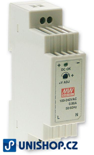 Spínaný zdroj MEAN WELL DR-15-12 NA DIN