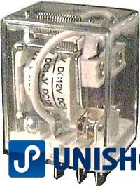 Relé JQX-76F 12V 2xpřep.kont.230VAC/10A 28x22x34mm