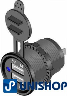 Napájecí zdířka 2xUSB DS2013