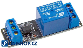 Reléový modul 1x 5V s optočlenem - galvanicky odděleno relé