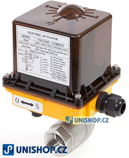 JS_01 servo-ventil s kul. ventilem G 3/4", 24V