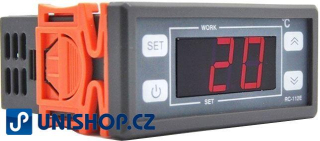 Digitální termostat RC-112E s LED displejem, rozsah -40 ~ 99°C
