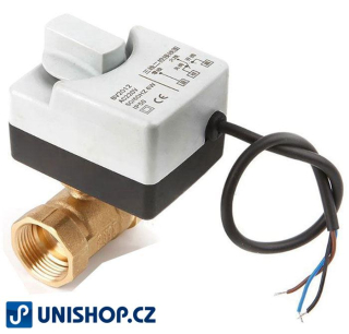 Zónový ventil, dvoucestný kulový ventil s pohonem 230VAC, B2012-32, 3/4", DN20