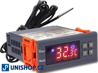 Digitální termostatDigitální termostat STC-3000, rozsah -50 ~ +99°C, napájení 230V STC-1000, rozsah -50 ~ +99°C, napájení 230VAC