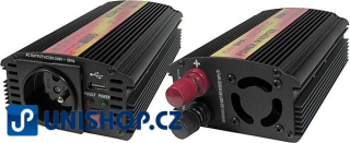 Měnič 12V/230V+USB 500W,modifikovaná sinus,CARSPA